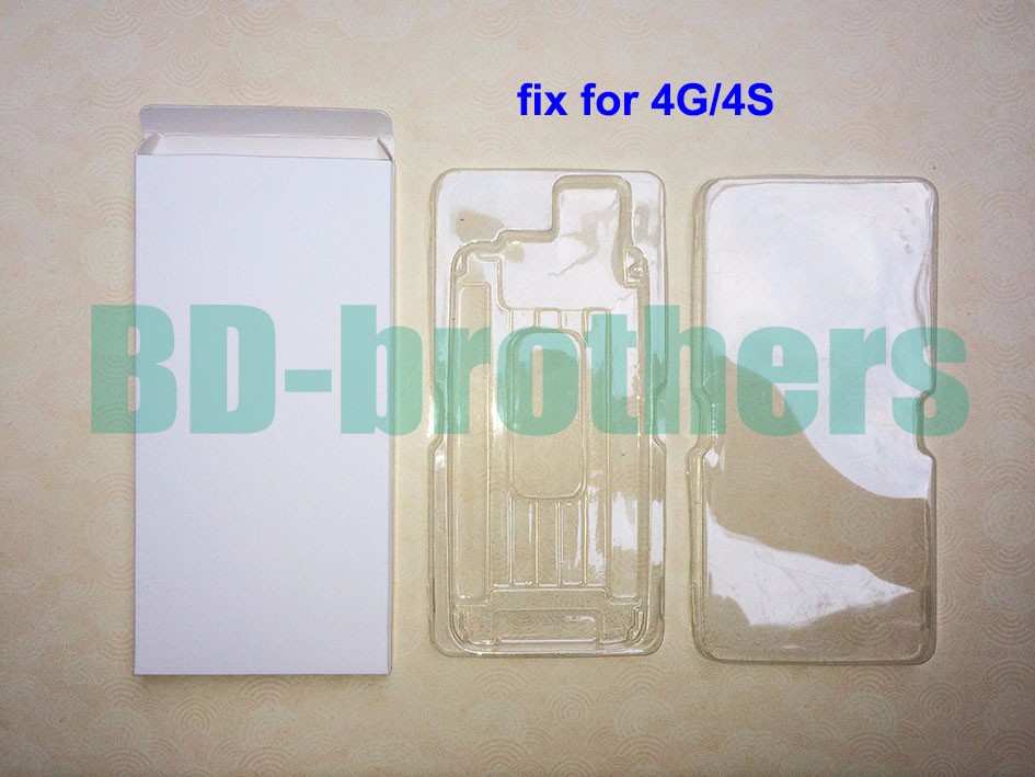 iPhone 4G / 4S LCD ȭ Ÿ ȣ  Ű Wrapping Paper BoxPVC   Salver for 500g/Wihte Paper BoxPVC Blister Trays Salver  for iPhone 4G/4S LCD Sc